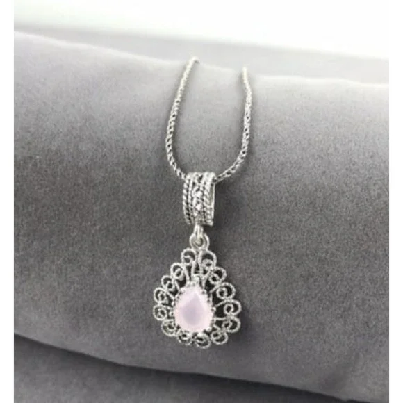 925 Sterling Silver Turkish Filigree Wedding Jewelry Set for Women, HandmadeGift - Picture 7 of 10